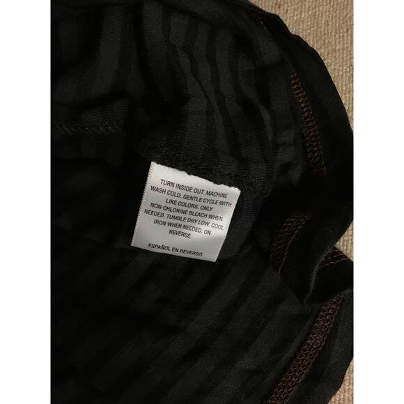 Style&Co. Women Ribbed Striped Jack-O-Lantern Halloween Shirt Sz.Med Black NWT - Picture 10 of 12